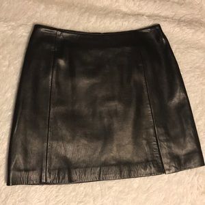 Cachè leather skirt